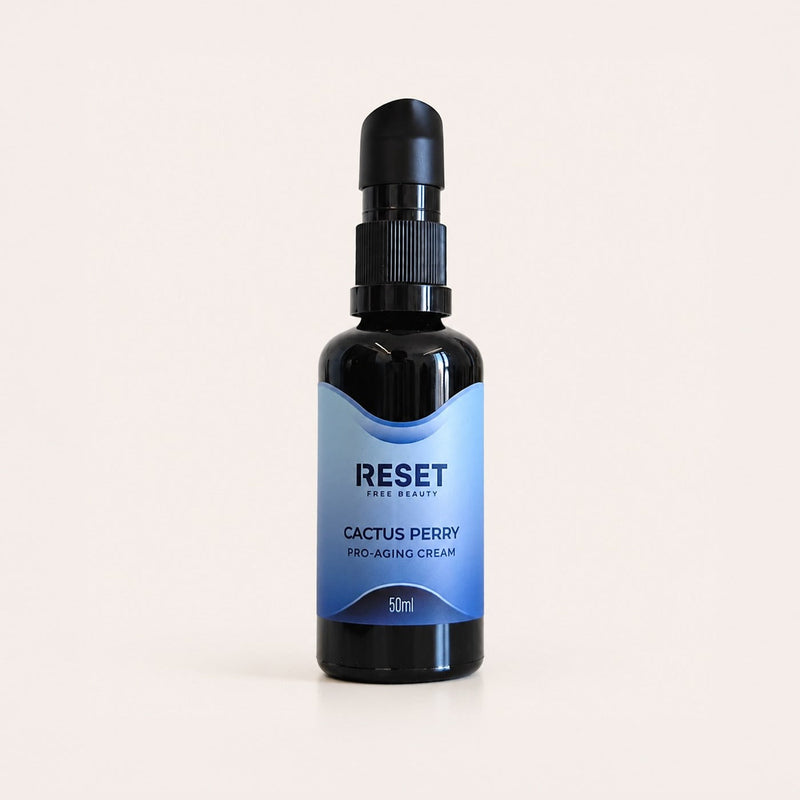 Cactus Perry crema facial hidratante y reafirmante de Reset Free Beauty