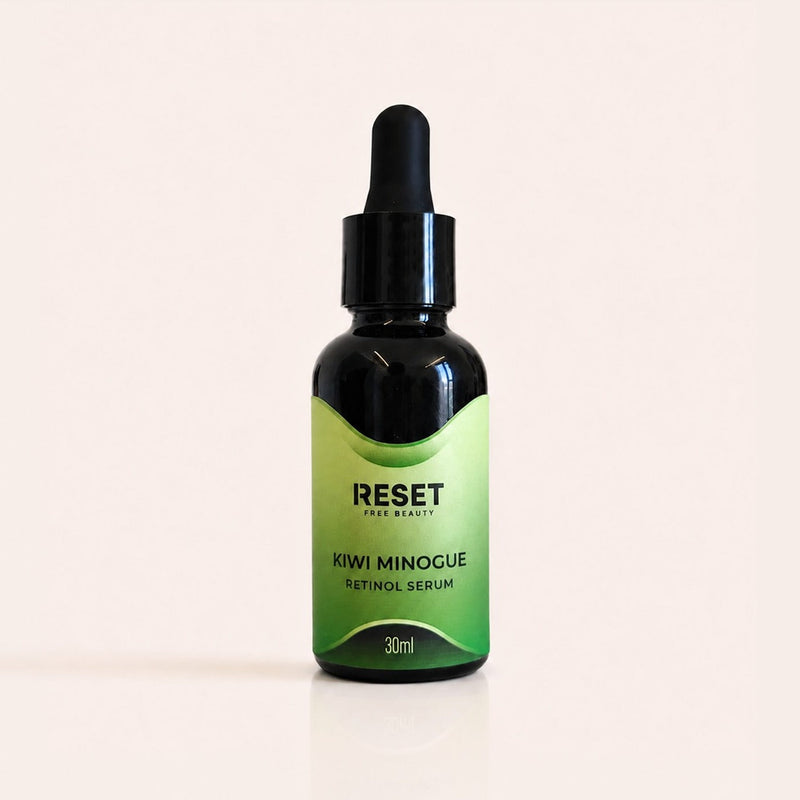 Kiwi Minogue sérum facial con retinol y HPR de Reset Free Beauty